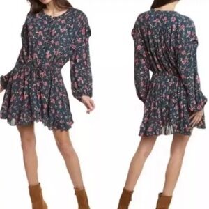 Boho Free People Flower Fields mini dress size S